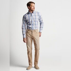 Peter Millar sand beige denim jean